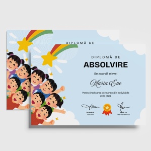 Diploma personalizata Absolvire scoala primara,1,Creativ.ro