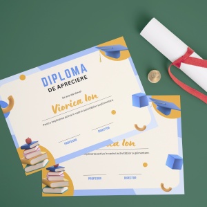 Diploma personalizata Final de an scolar,3,Creativ.ro