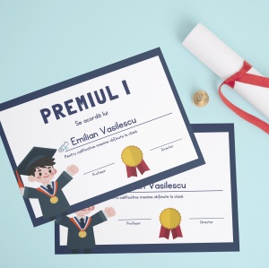 Diploma personalizata pentru sfarsit de an scolar,3,Creativ.ro