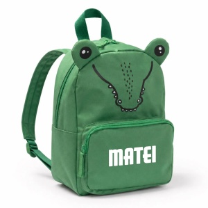 Ghiozdan personalizat pentru copii — Crocodil, Verde