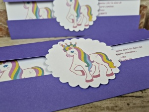 Invitatie de botez, unicorn, 85x212mm – 608,4,Creativ.ro