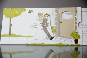 Invitatie de nunta amuzanta, cu plic, 100x219mm – 34947,3,Creativ.ro