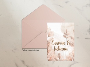 Invitatie de nunta Autumn Leaves, 128x178mm,2,Creativ.ro