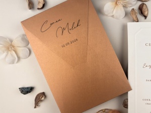 Invitatie de nunta crem cu plic kraft si design rustic elegant premium – 13316,3,Creativ.ro