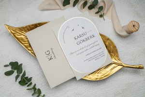 Invitatie de nunta, cu plic, 135x193mm – 9254,4,Creativ.ro