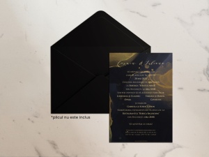 Invitatie de nunta GOLDEN, 128x178mm