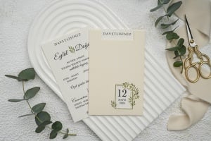 Invitatie de nunta minimalista, 98x154mm – 9271,1,Creativ.ro