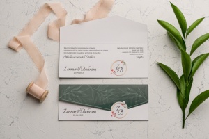 Invitatie de nunta, verde, 159x220mm – 9177,2,Creativ.ro