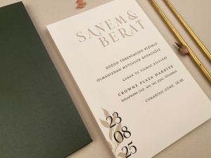 Invitatie de nunta verticala cu accente contemporane – 12260,2,Creativ.ro