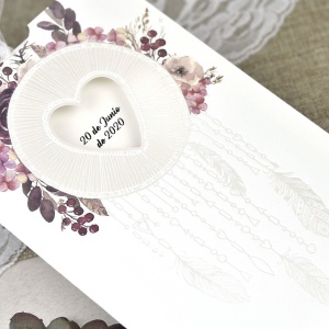 Invitatie Nunta Inima Florala, 128x186mm – 39615,3,Creativ.ro