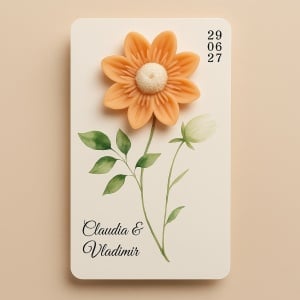 Marturie de nunta - lumanare parfumata flower