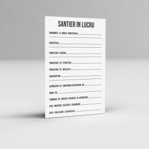 Panou santier in lucru, PVC,3,Creativ.ro