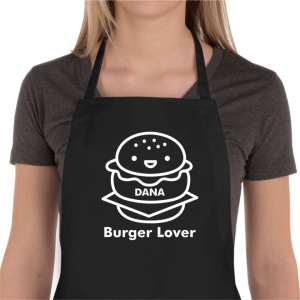 Sort de bucatarie personalizat Burger Lover,2,Creativ.ro
