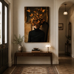 Tablou canvas portret surrealist „Reverie"