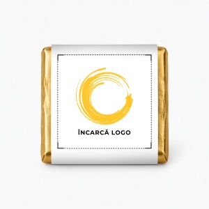 Ciocolata personalizata mica cu logo