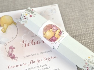 Invitatie de Botez Winnie the Pooh Etui – 15712,2,Creativ.ro