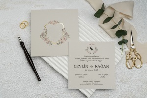 Invitatie de nunta, 148x148mm – 9289,2,Creativ.ro