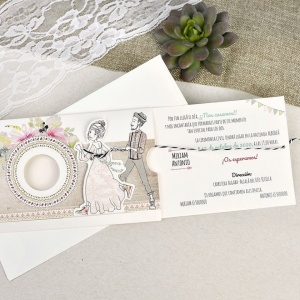 Invitatie de Nunta Comica cu Plic, 102x216mm – 39634,1,Creativ.ro