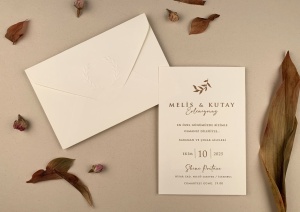 Invitatie de nunta cu frunza stilizata si detalii deosebite – 12274,2,Creativ.ro