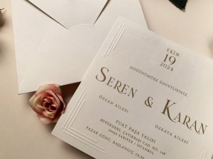 Invitatie de nunta eleganta si minimalista in nuante de alb – 96951,2,Creativ.ro