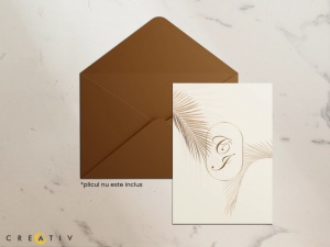 Invitatie de nunta FUTURE LEAF, 128x178mm,2,Creativ.ro