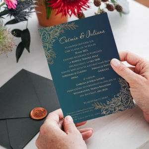 Invitatie de nunta Navy, 128x178mm,1,Creativ.ro