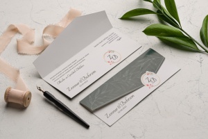 Invitatie de nunta, verde, 159x220mm – 9177,3,Creativ.ro