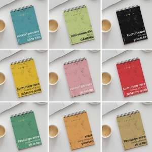 Notebook personalizat cu Start doing things for yourself, 4, Creativ.ro