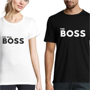 Set de tricouri pentru cuplu The BOSS
