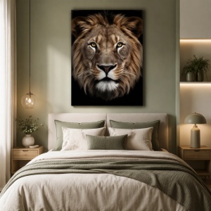 Tablou canvas cu leu „The King
