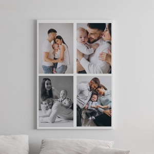 Tablou canvas personalizat cu 4 fotografii