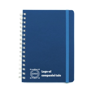 Agenda nedatată cu spira și elastic COMO, 15 x 21 cm