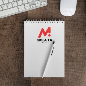 Carnetel personalizat cu logo, A6