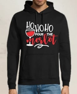 Hanorac personalizat Hohoho merlot,3,Creativ.ro