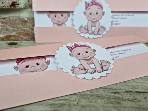 Invitatie de botez, bebelus, 85x212mm – 613,1,Creativ.ro