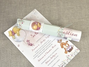 Invitatie de Botez Winnie the Pooh Etui – 15712,3,Creativ.ro