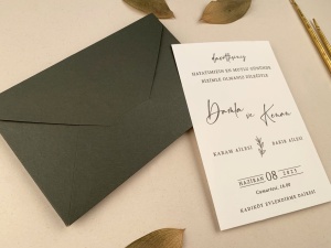 Invitatie nunta simpla si rafinata cu font caligrafic – 12258,3,Creativ.ro