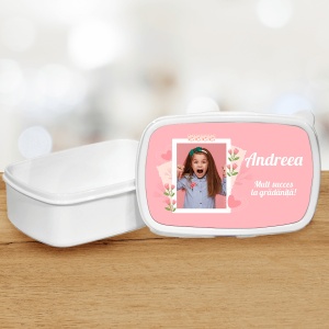 Lunch box personalizat cu text si fotografie