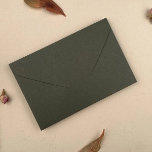 Plic verde/kaki cartonat 10x15cm, carton 210gr, 2, Creativ.ro