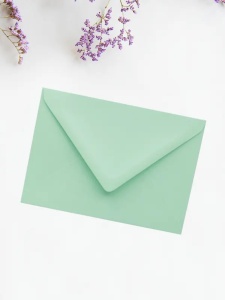 Plic verde pastel 82x113 mm
