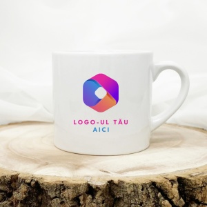 Cana de espresso personalizata cu logo