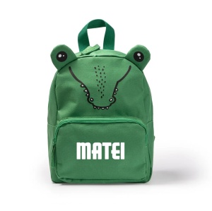 Ghiozdan personalizat pentru copii — Crocodil, Verde, 2, Creativ.ro