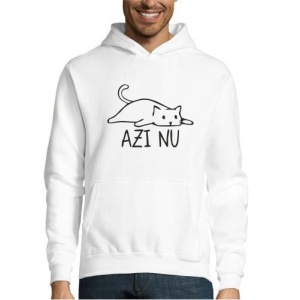 Hanorac amuzant cu pisică Azi nu, 2, Creativ.ro