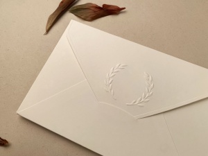 Invitatie de nunta cu frunza stilizata si detalii deosebite – 12274,3,Creativ.ro