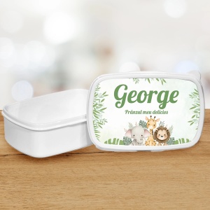 Lunch box personalizat safari