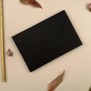 Plic negru cartonat 10x15cm , carton 210gr, 2, Creativ.ro