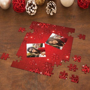 Puzzle personalizat cu 2 fotografii de Craciun