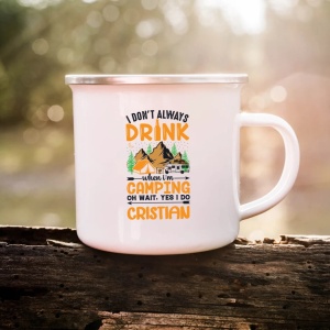 Cana metalica personalizata cu nume - I don't always drink