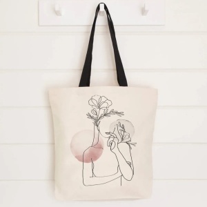 Geanta personalizata Woman Draw