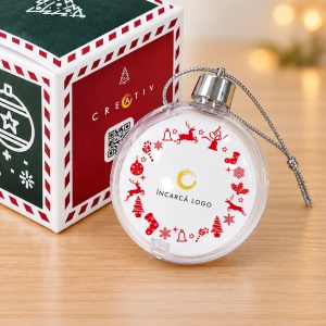 Glob personalizat pentru brad cu logo